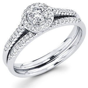 Simple wedding rings sets