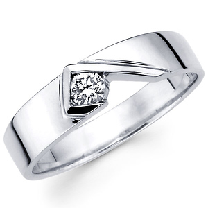 55mm 14k white gold modern designer solitaire diamond wedding ring jewelryvortexcom - Modern Wedding Rings 55mm 14k white gold modern designer solitaire diamond wedding ring jewelryvortexcom - Modern Wedding Rings