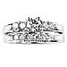14K White Gold Prong Set Diamond Bridal Ring Set thumb 2