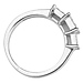 14K White Gold Fancy Princess Diamond Ring (0.75 ctw) thumb 2