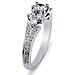 Pave 14K White Gold Diamond Engagement Ring thumb 1