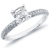 Asscher Cut Diamond Engagement Rings