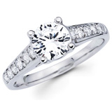 Diamond Engagement Rings With Sidestones