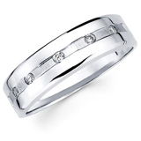 Diamond Mens Wedding Bands