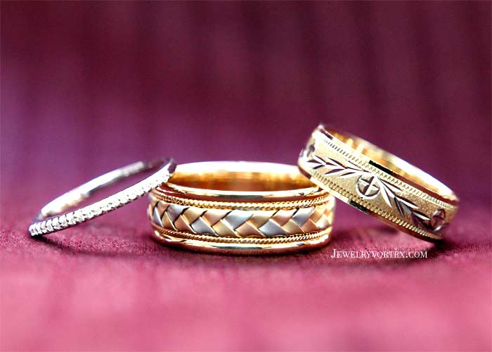 A few of our top selling wedding bands at JewelryVortex