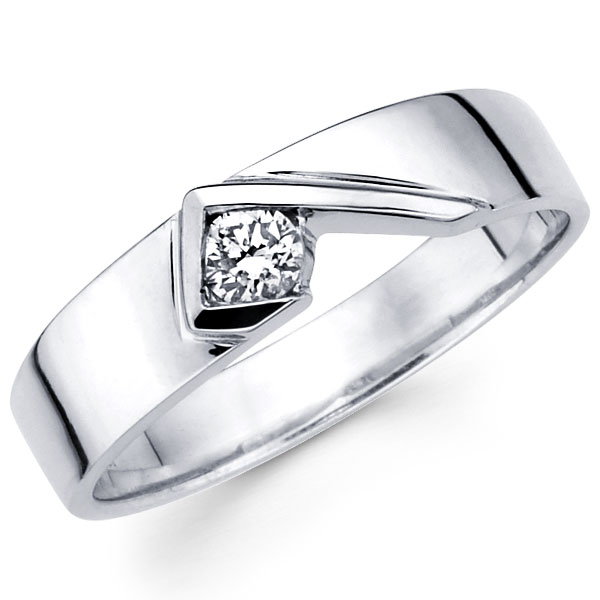 55mm 14k white gold modern designer solitaire diamond wedding ring jewelryvortexcom - Mens Designer Wedding Rings 55mm 14k white gold modern designer solitaire diamond wedding ring jewelryvortexcom - Mens Designer Wedding Rings