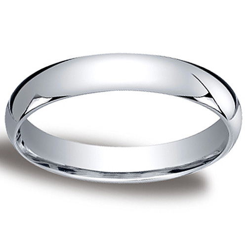 4mm Palladium Plain Wedding Ring