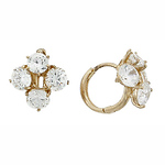 Mini Huggy CZ Earrings