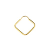 Endless 14K Yellow Gold Square Hoop Earrings 18mm