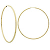 14k Yellow Gold 1mm Hoops Earrings 68mm