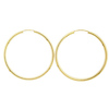 14k Yellow Gold 1mm Hoops Earrings 37mm