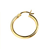 14k Yellow Gold 2.5mm Hoops Earrings 33mm