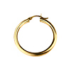 14k Yellow Gold 3.5mm Hoops Earrings 39mm