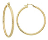 Ridged Snap Bar Hoops