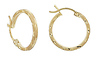 Diamond Cut Hoops