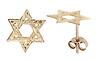 Star of David Post Earrings