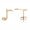 Mini Music Note Earrings