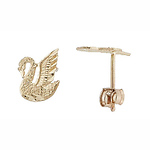 Mini Swan Earrings