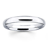 3mm Classic Dome Comfort-Fit 14K White Gold Benchmark Wedding Band
