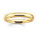 3mm Comfort-Fit Milgrain Yellow Gold Benchmark Band thumb 0