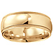 14K Yellow Gold 8mm Benchmark Milgrain Comfort Fit Band thumb 0