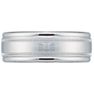 8mm Milgrain Satin Comfort Fit Band