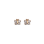 Mini Butterfly 14k Stud Earrings