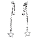 Adjustable Hanging Star Dangle 14k Earrings