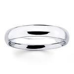 14K White Gold 4mm Benchmark Comfort Fit Wedding Band