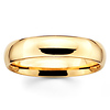 5mm Dome Comfort-Fit 14K-18K Yellow Gold Wedding Band by Benchmark