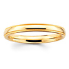 2mm Benchmark 14K Yellow Gold Milgrain Band