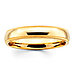 4mm Milgrain Yellow Gold Comfort Fit Benchmark Band thumb 0