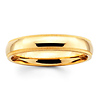 4mm Milgrain Yellow Gold Comfort Fit Benchmark Band