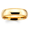 6mm Benchmark Yellow Gold Comfort Fit Milgrain Band