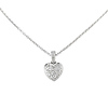 Cubic Zirconia Pave Heart Necklace