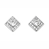 Square CZ Stud in Sterling Silver