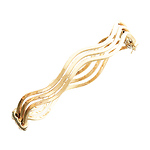 14K Triple Swirl Bangle