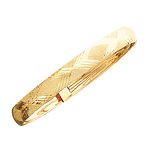 Flexible X Gold Bangle