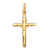 14K Yellow Gold Slender Italian Crucifix