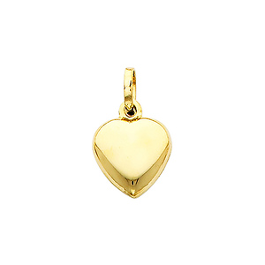 14K Medium Heart Pendant