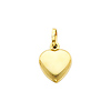 14K Medium Heart Pendant