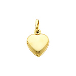 14K Medium Heart Pendant