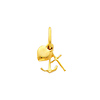 14K Mini Faith Hope and Charity Charm