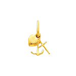 14K Mini Faith Hope and Charity Charm