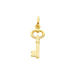 14K Yellow Gold Vintage Key Charm