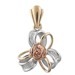 Ribbon Rose Charm