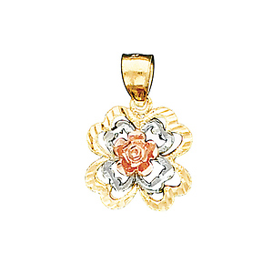 Tri Color Flower Charm