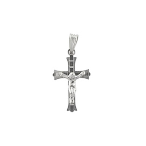 White Gold Crucifix