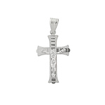 White Gold Crucifix