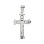 White Gold Crucifix